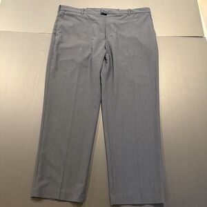 Van Heusen Flex Men's 42x30 Navy Blue Dress Pants Flat Front